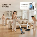 Aspirateur laveur auto nettoyant avec commande vocale Aspiroclean