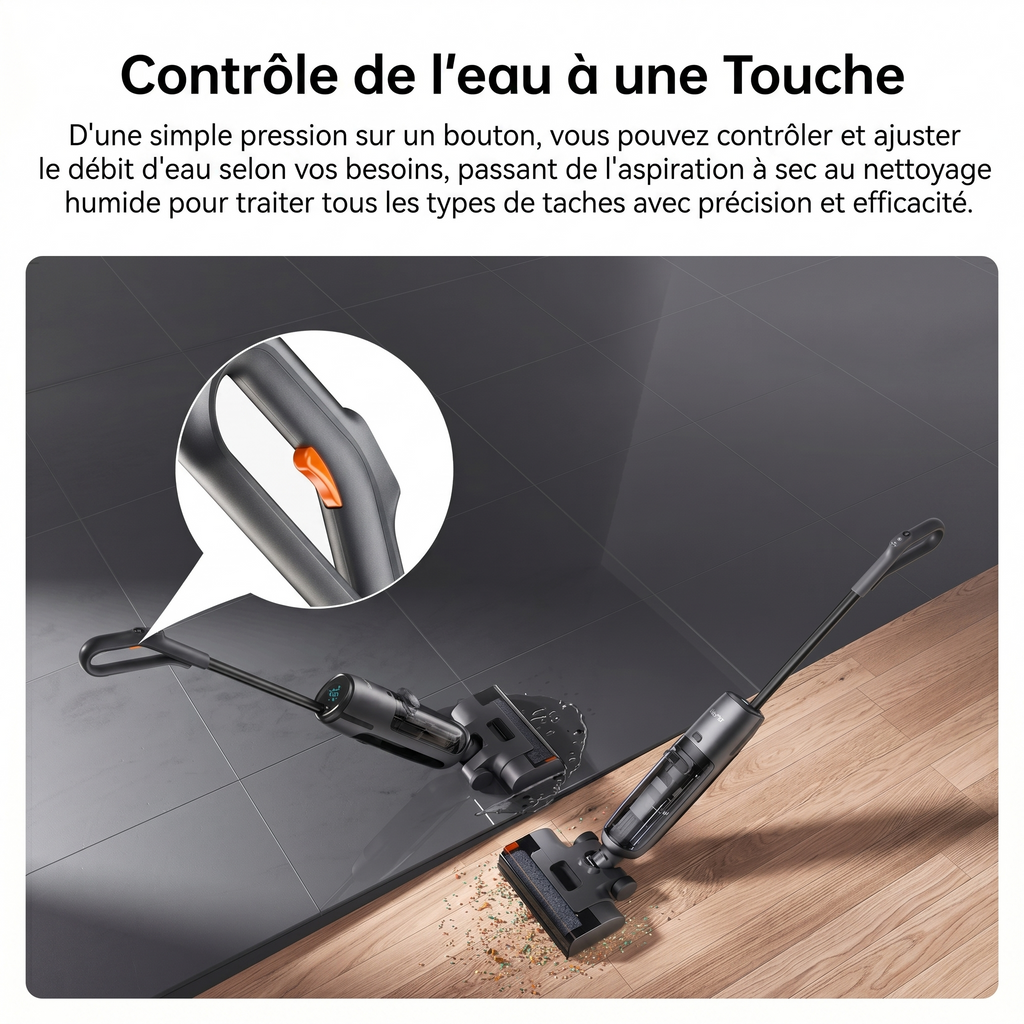 Aspirateur laveur autonettoyant