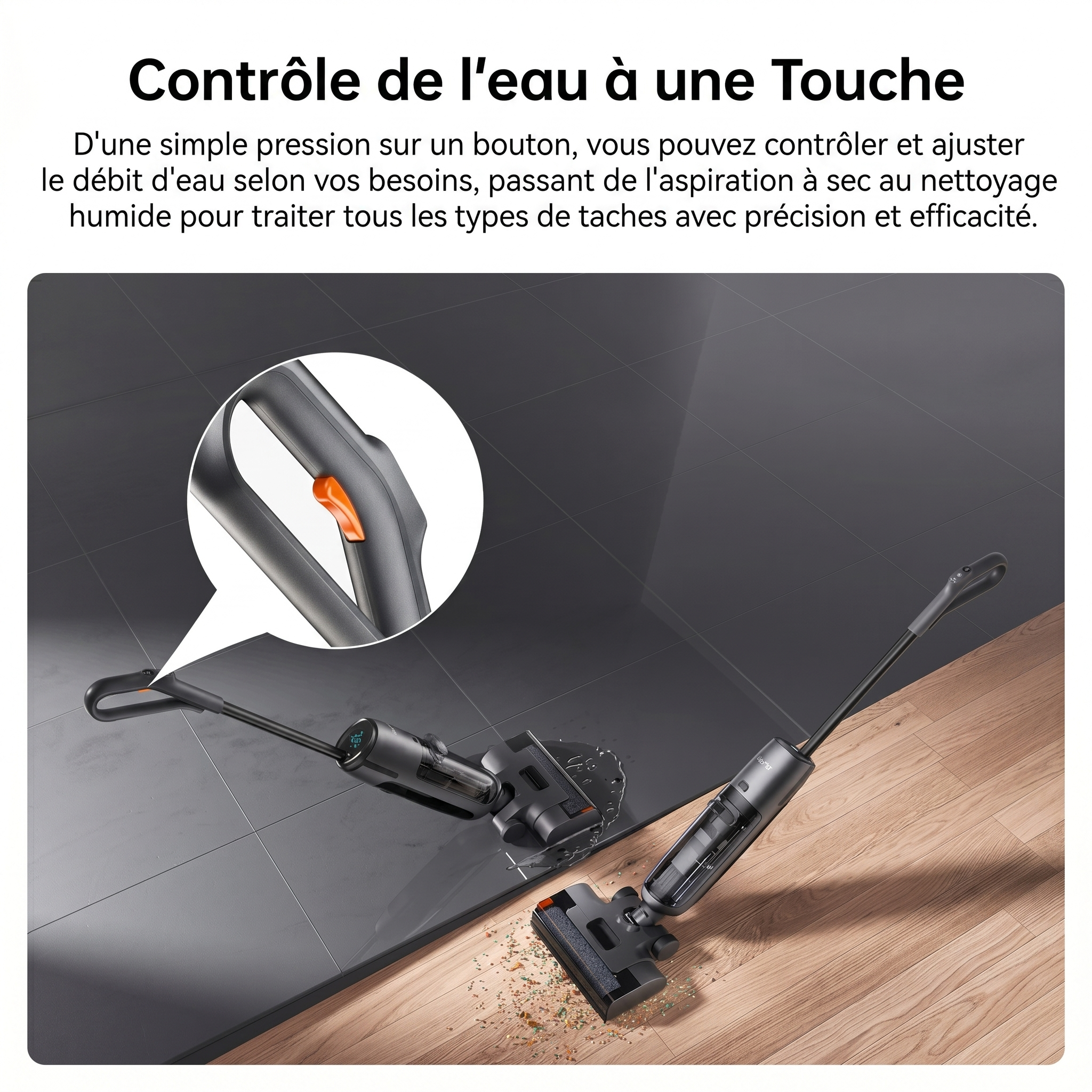 Aspirateur laveur autonettoyant