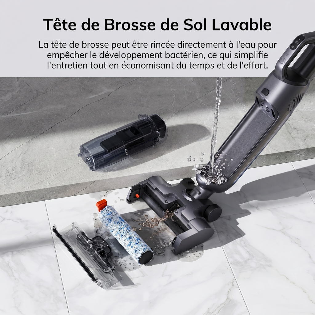 Aspirateur laveur autonettoyant