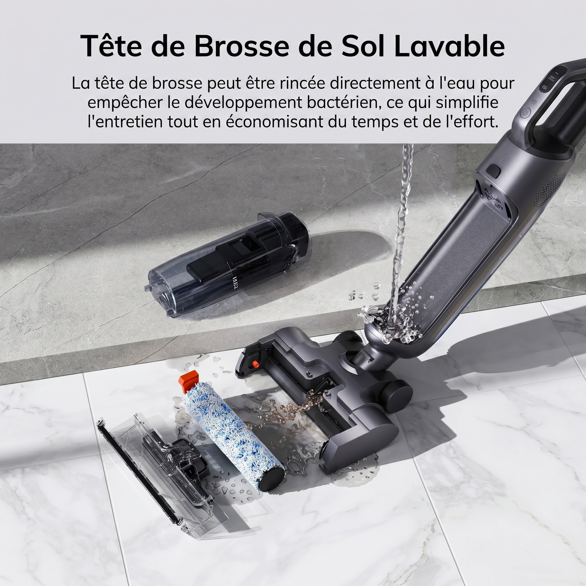 Aspirateur laveur autonettoyant