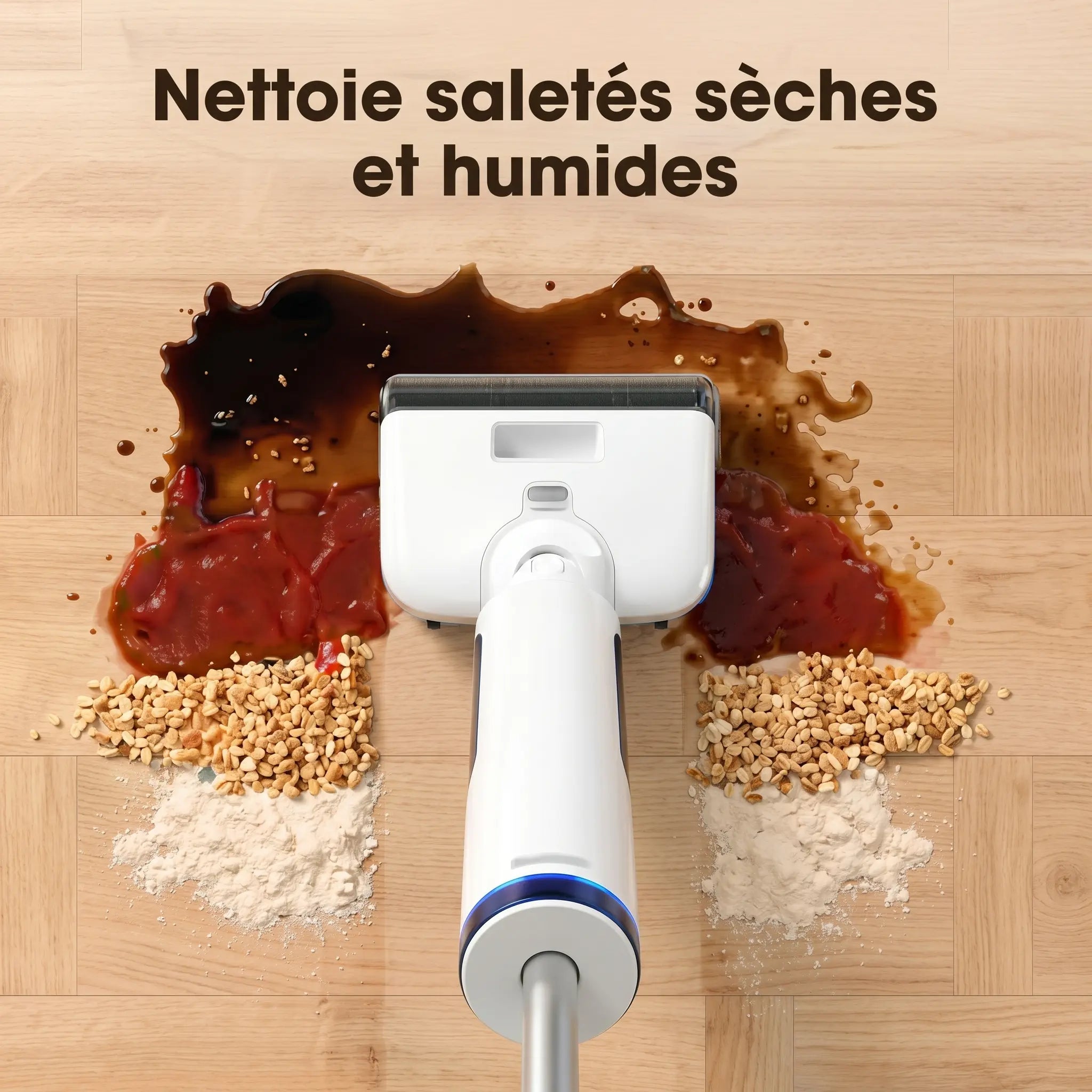Aspirateur laveur sans fil autonettoyant et silencieux Aspiroclean