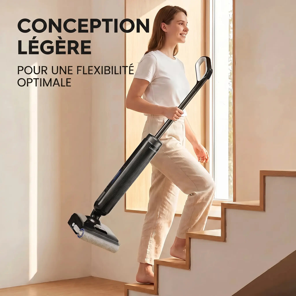 Aspirateur laveur sans fil autonettoyant et silencieux Aspiroclean