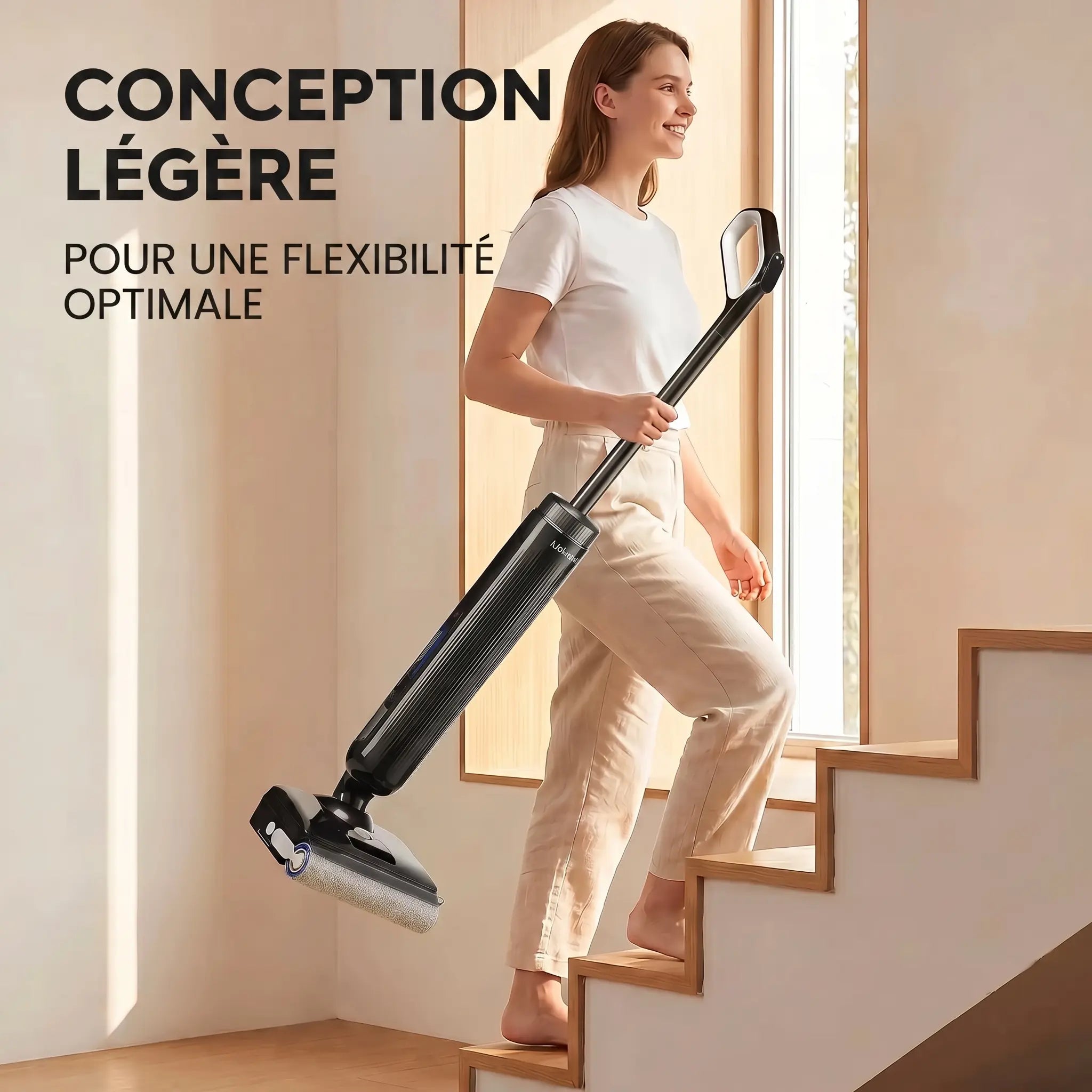 Aspirateur laveur sans fil autonettoyant et silencieux Aspiroclean