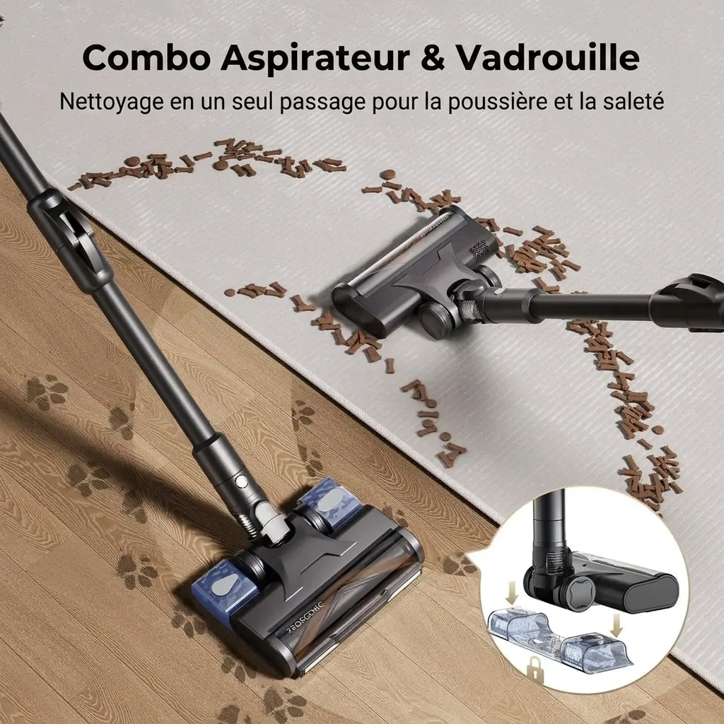 Aspirateur laveur sans fil