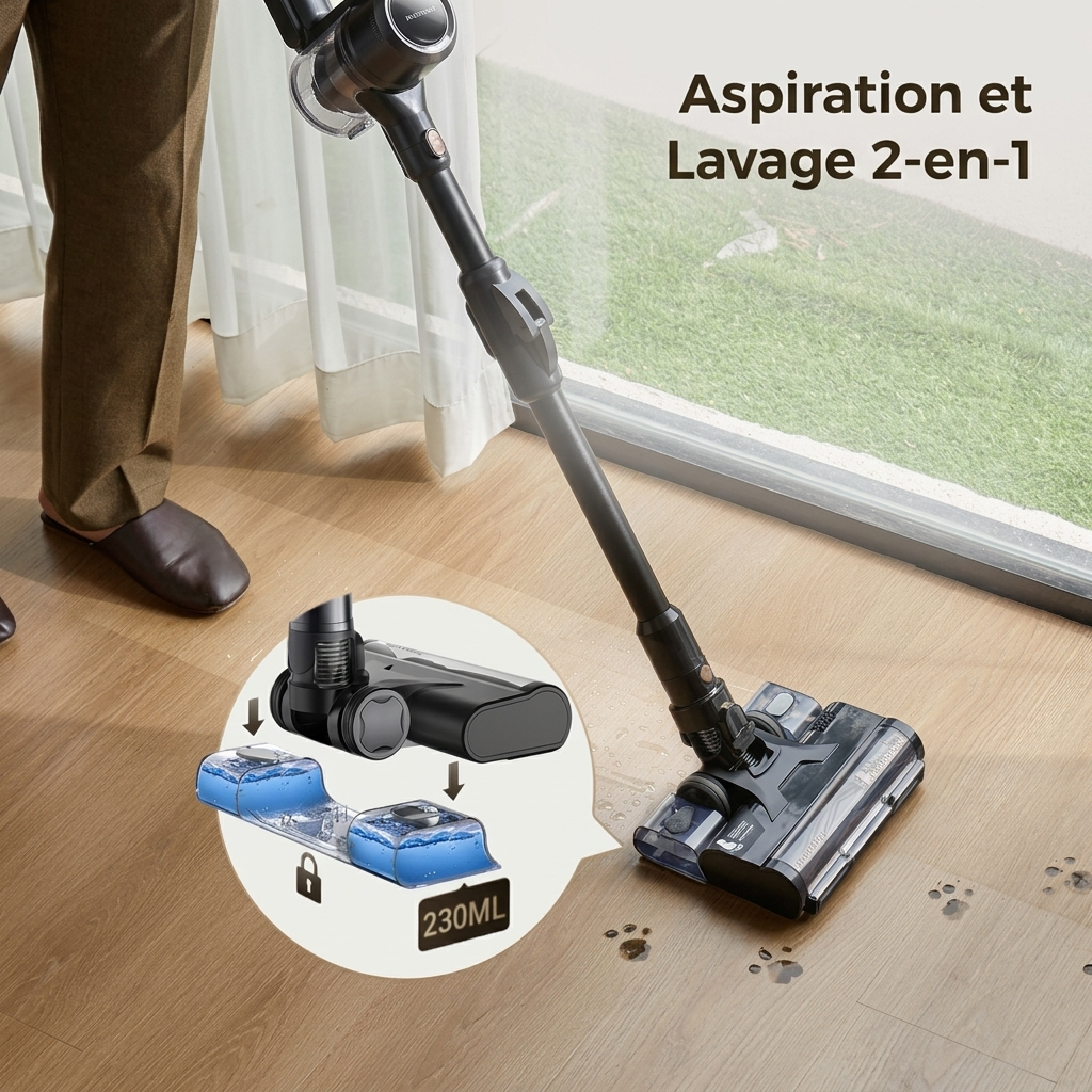 Aspirateur laveur sans fil