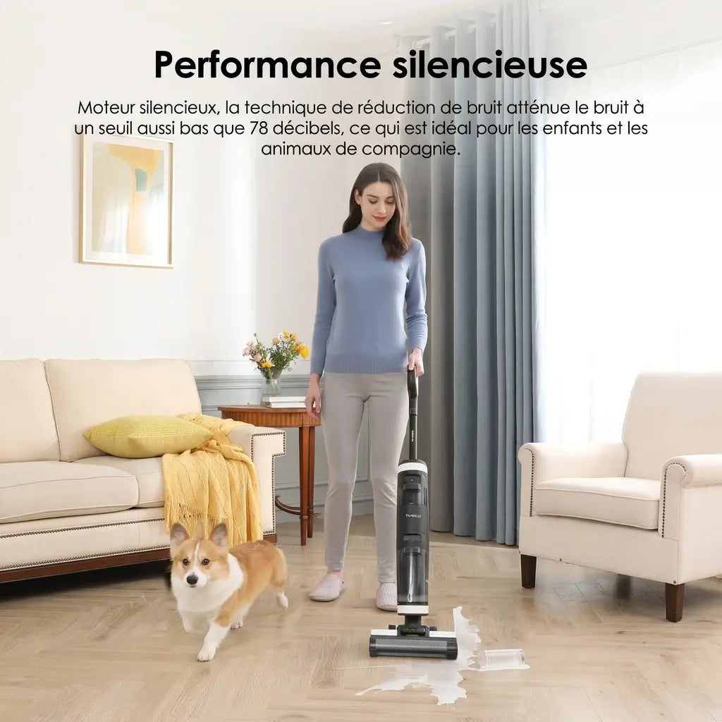 Aspirateur laveur sans fil autonettoyant Aspiroclean