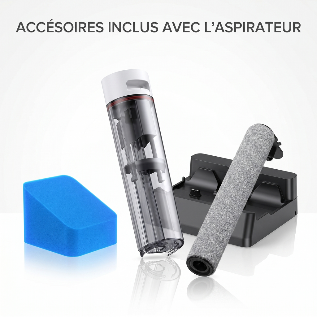 Aspirateur laveur sans fil intelligent