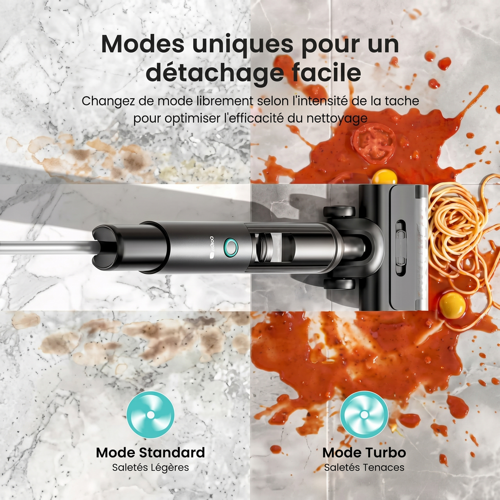 Aspirateur laveur 3-en-1 autonettoyant et assistance vocal Aspiroclean