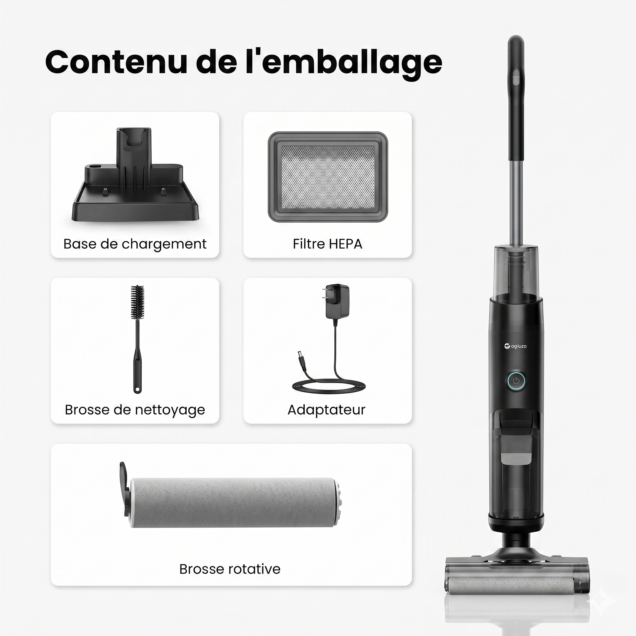 Aspirateur laveur sans fil moderne