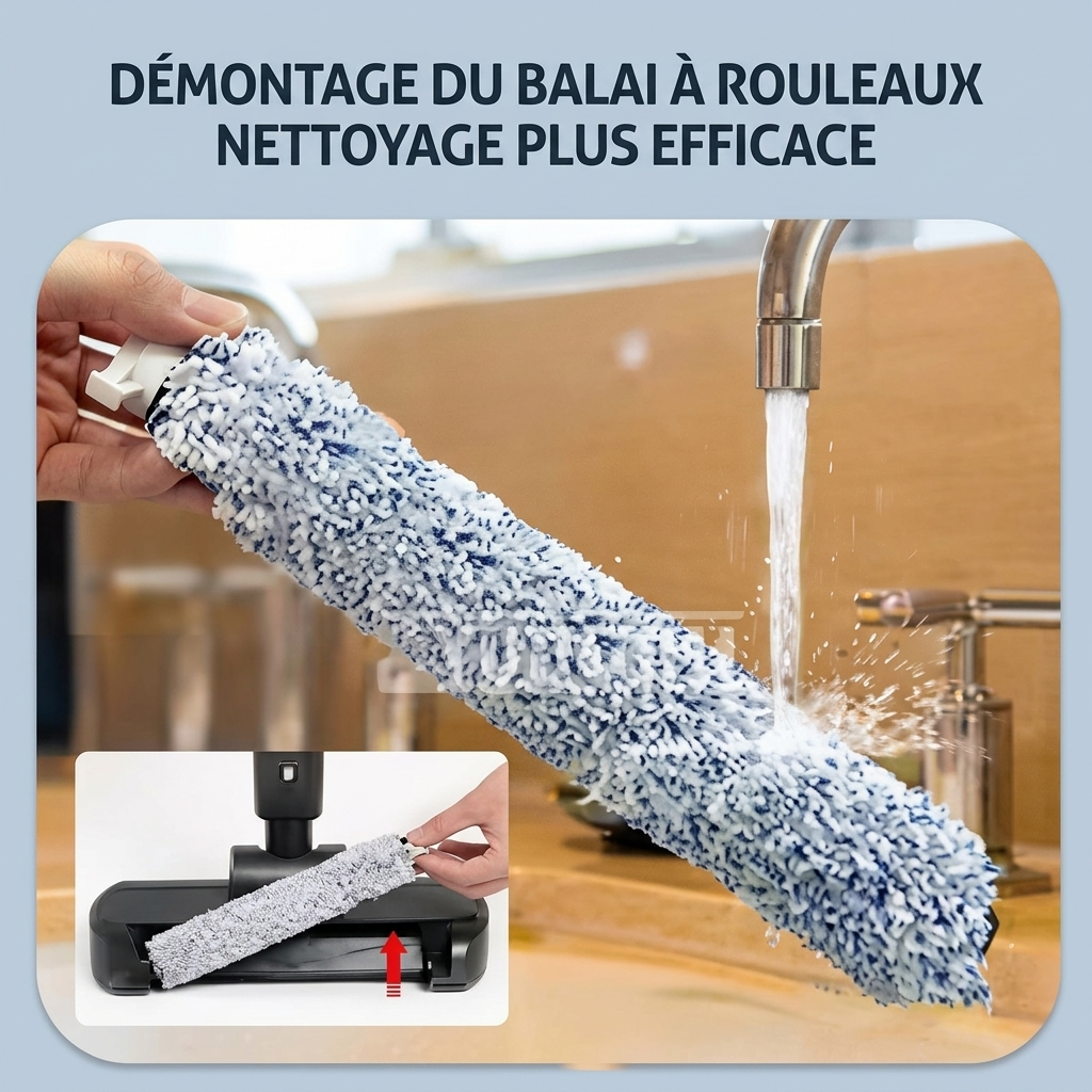 Aspirateur laveur portatif sans fil pour nettoyage polyvalent Aspiroclean