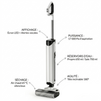 Aspirateur laveur 3-en-1 autonettoyant VORTEX Aspiroclean