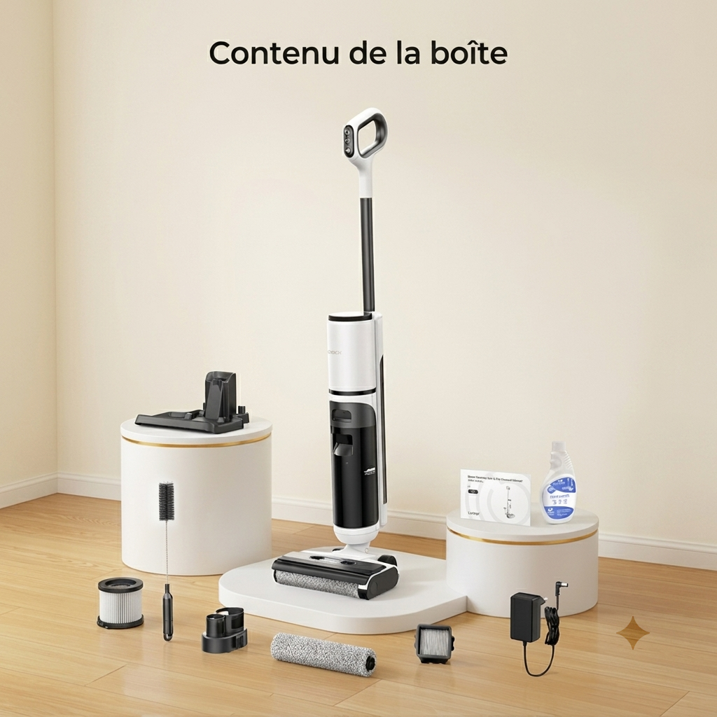 Aspirateur laveur sans fil Séchage à air autonettoyant STORM Aspiroclean